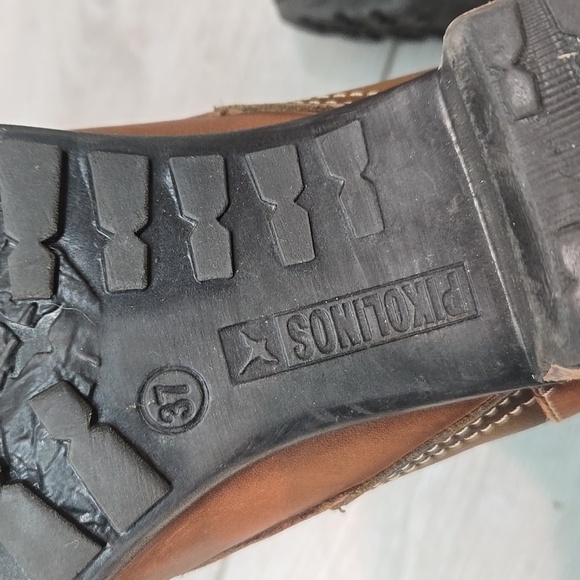 Pikolinos Women Le Mans calfskin Leather stack Heels Boots shoes sz 37/6.5-7 - Picture 12 of 15